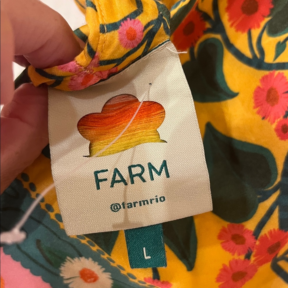 Anthropologie X Farm Rio Heart Ivy Scarf Top - Picture 8 of 8